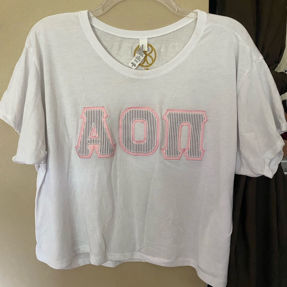 Alpha Omicron Pi hard letters
